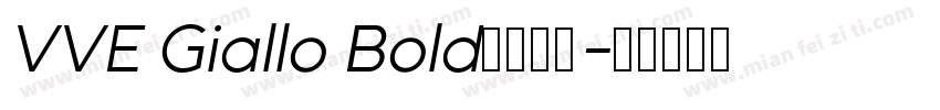 VVE Giallo Bold字体下载字体转换
